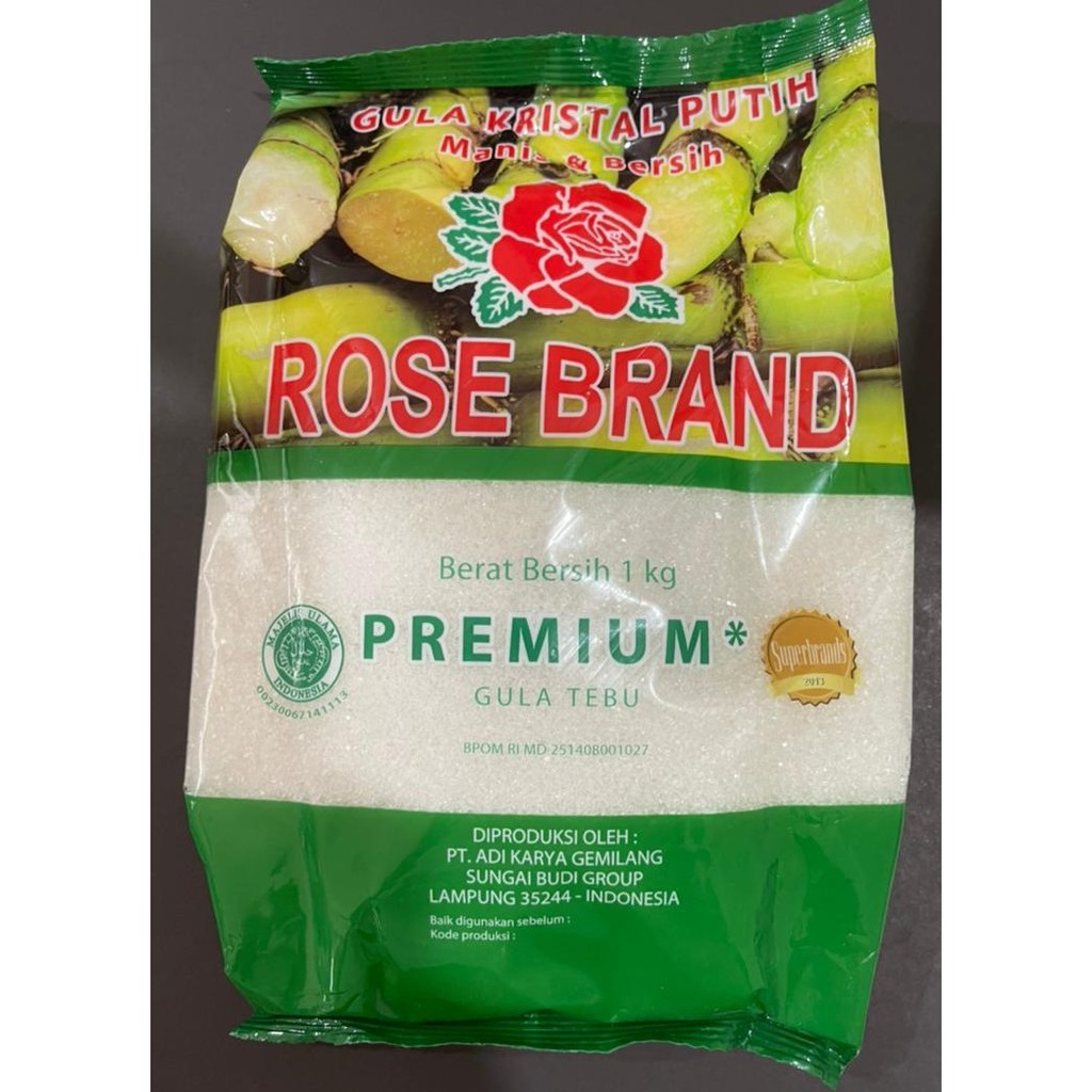 Jual Gula Premium Atau Gula Kristal Putih Merek Rosebrand Dengan Isi 1