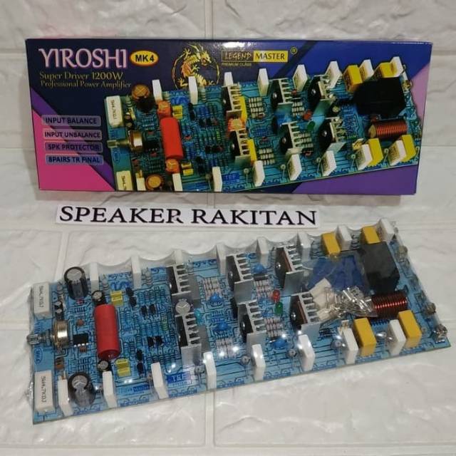 Jual Kit Power Amplifier YIROSHI MK4 Min Tr 1200Watt Shopee Indonesia