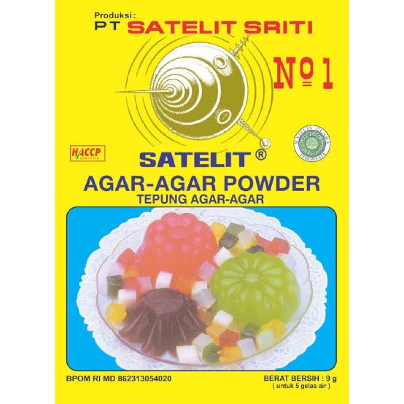 Jual Agar Agar Satelit Sriti 9 GR Shopee Indonesia