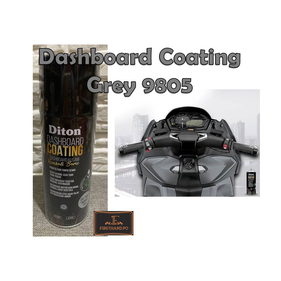 Jual Cat Semprot Diton Premium Dashboard Coating Original Grey Dc