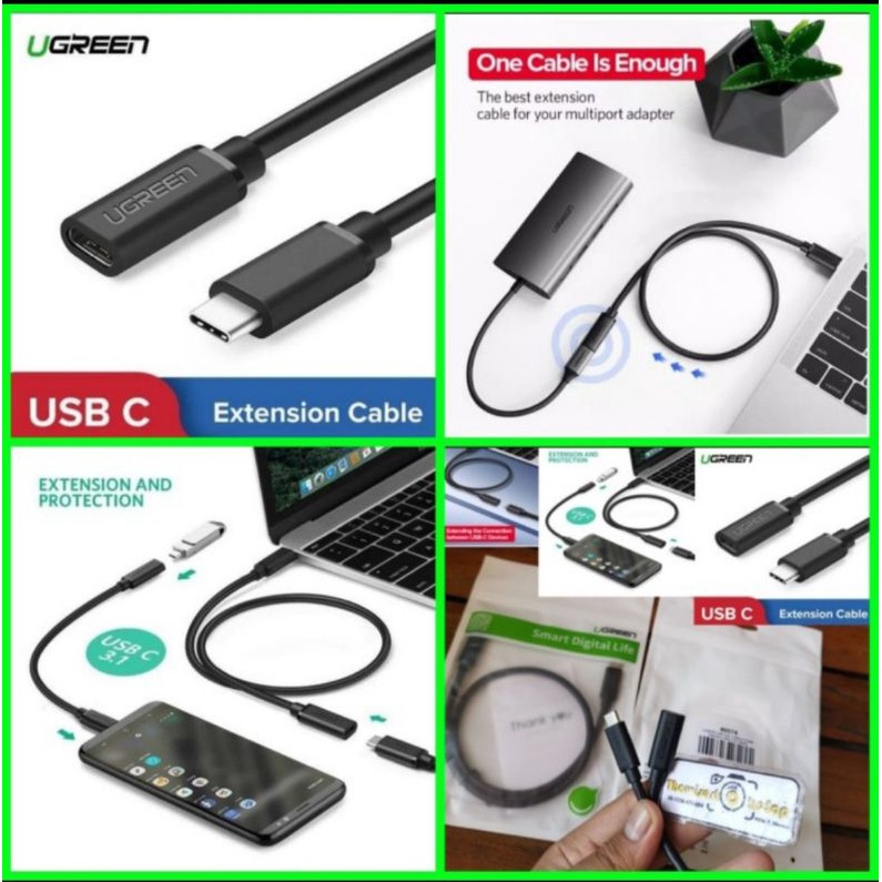 Jual Kabel Ugreen Usb C Extension Type C Male To C Female Extention