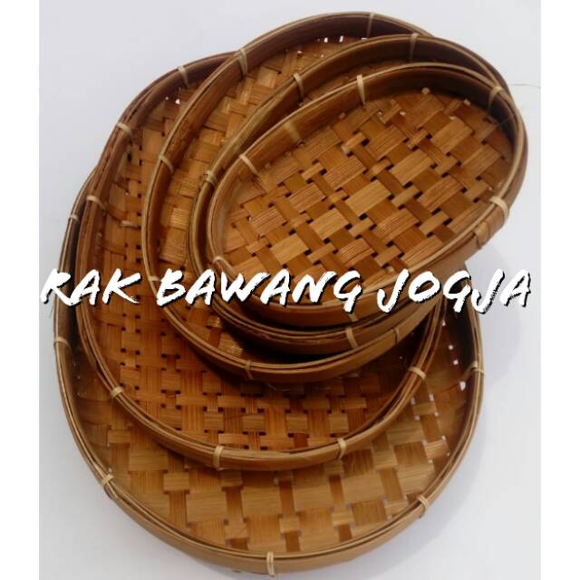 Jual Piring Bambu Oval Piring Bambu Penyetan Piring Bambu Geprek