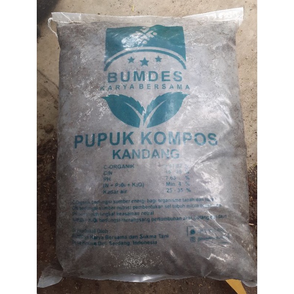 Jual Pupuk Kompos Kandang Kohe Sapi Kemasan Repack Gram Shopee