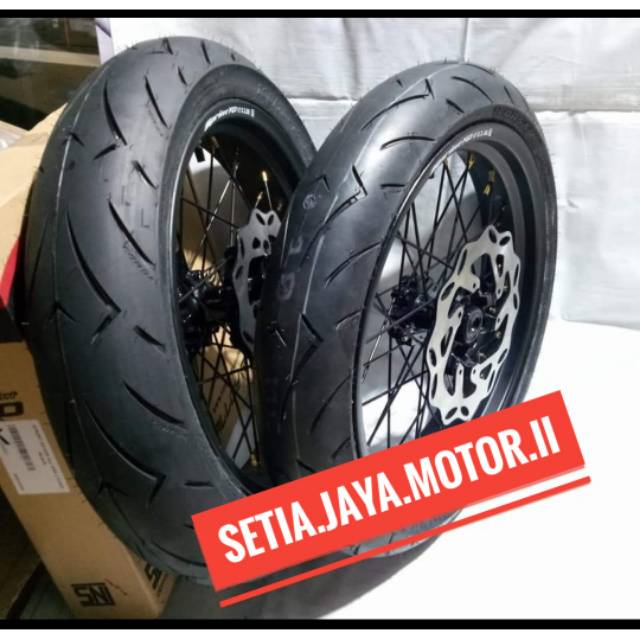 Jual Sepaket Velg Supermoto Honda Crf L Jumbo Sama Ban