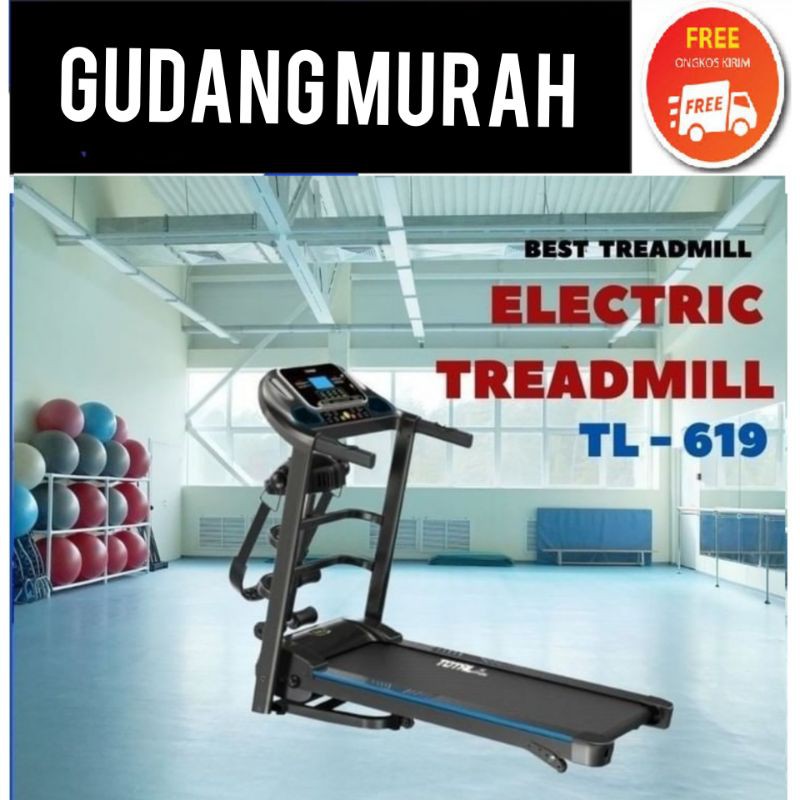 Jual TREADMIL ELEKTRIK TL 619 ELECTRIC TREADMILL 2 HP MASS MANUAL