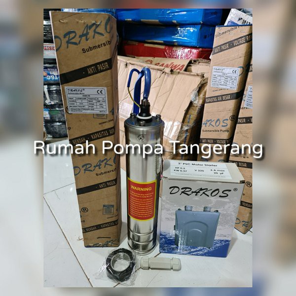 Jual Dinamo Mesin Pompa Satelit Drakos 0 5hp Casing Pipa 3 Inch