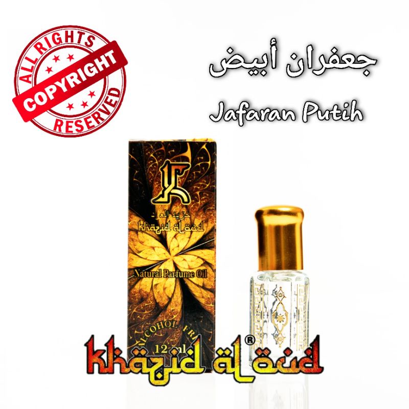 Jual Khazid Al Oud Jafaron Putih Asli Original Minyak Wangi Jafaron