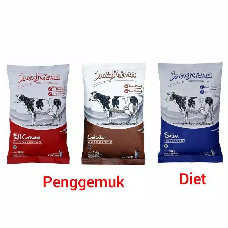 Jual Susu Bubuk Indoprima Full Cream Coklat Skim Gr Susu