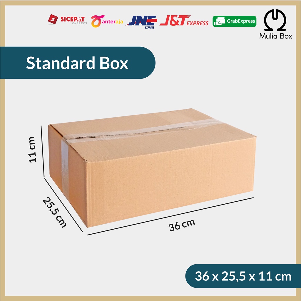 Jual Kardus Packing Standar Box 36 X 25 5 X 11 Cm Corrugated Karton Dus