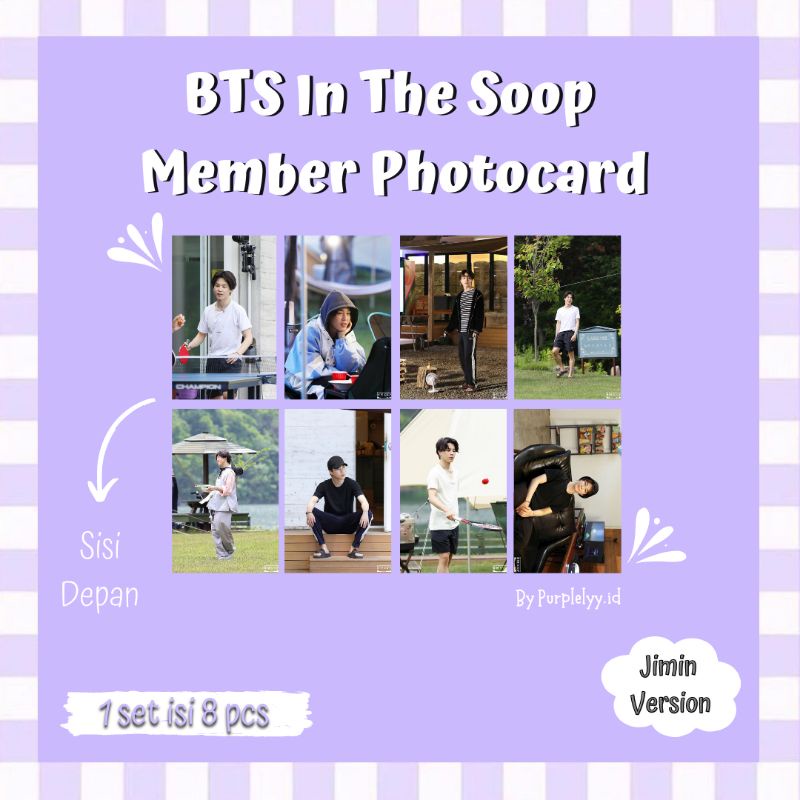 Jual Photocard Set BTS In The Soop Jimin Version Freebies Shopee