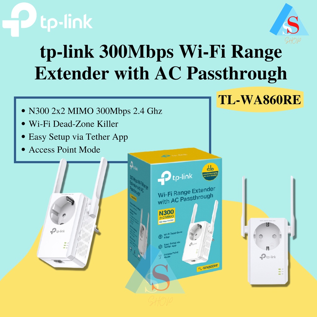 Jual TP Link TL WA860RE 300Mbps Wi Fi Range Extender With AC