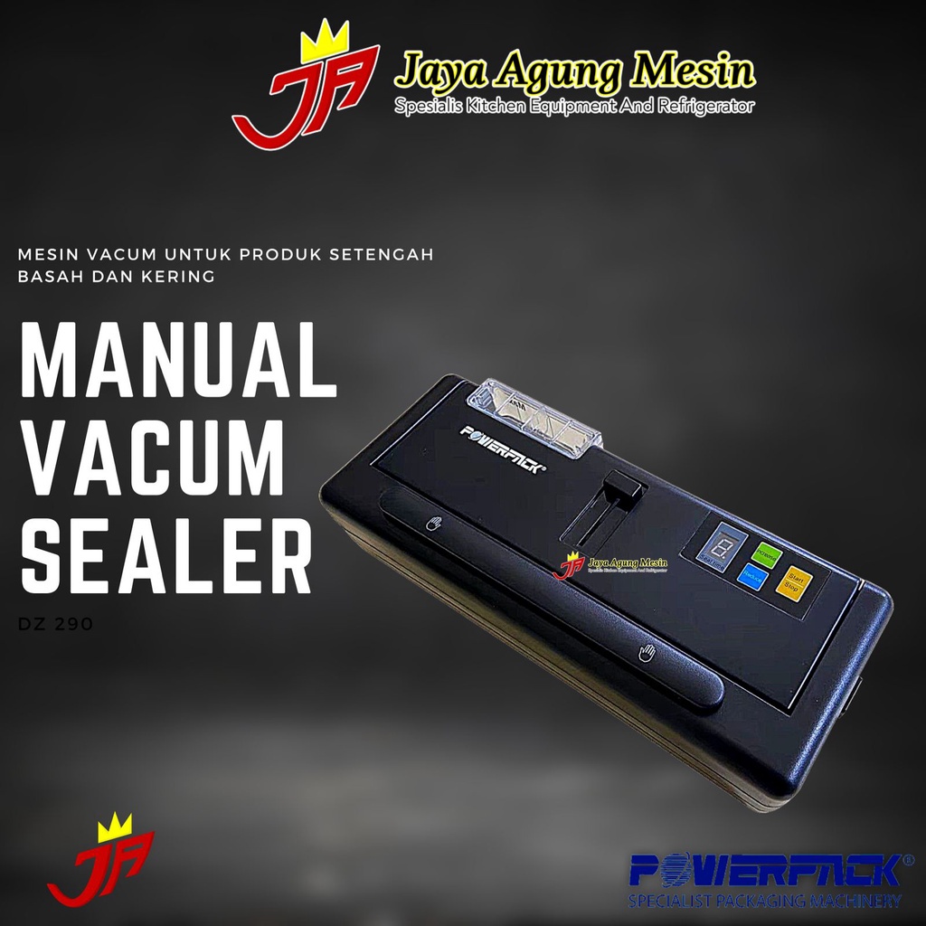 Jual Vacuum Sealer Powerpack Dz Black Mesin Vacum Makanan Kering