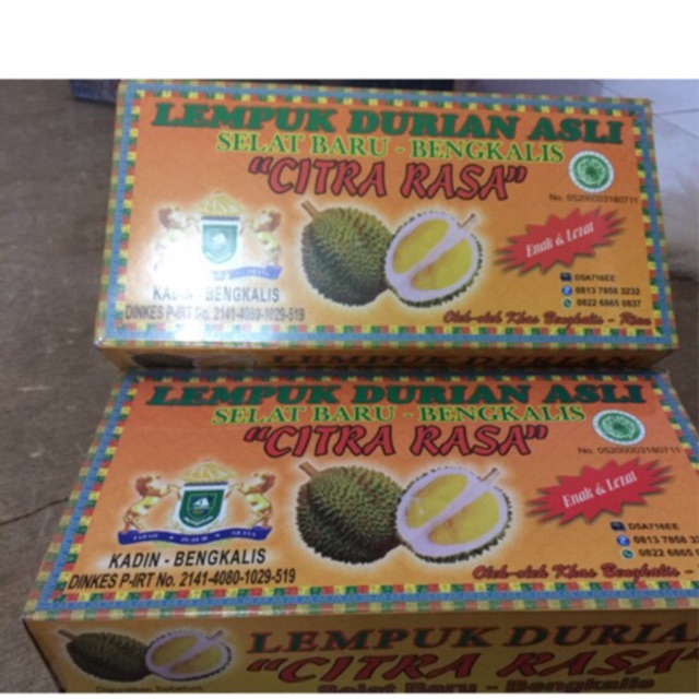 Jual Lempuk Durian Asli Khas Bengkalis Kotak Shopee Indonesia