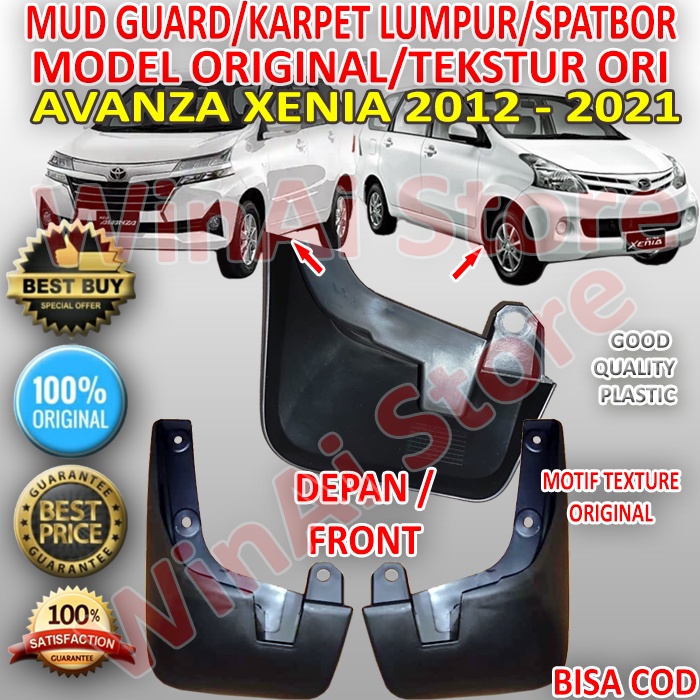 Jual Mud Guard Karpet Lumpur Spatbor Avanza Xenia Depan Model