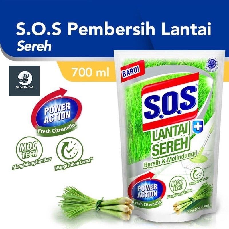 Jual SOS FLOOR CLEANER SEREH SOS PEMBERSIH LANTAI SEREH Shopee