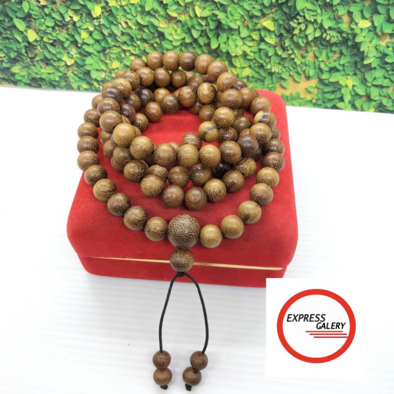 Jual Tasbih Budha Japamala Kayu Kelor Emas X Shopee Indonesia