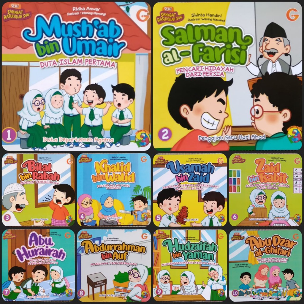 Jual Buku Seri Sahabat Rasulullah SAW 1 Buku Shopee Indonesia