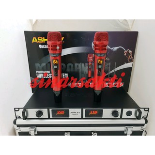 Jual Jual Mic Wireless Ashley Vocal Artis Free Koper Antena Original