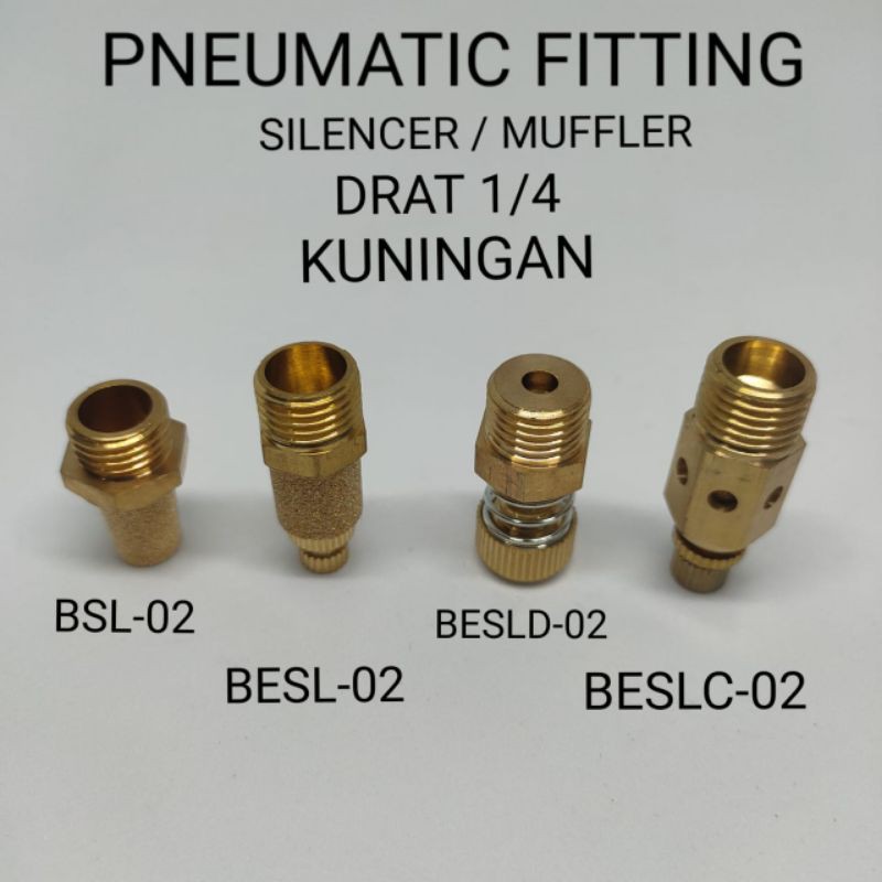 Jual Silencer Muffler Pneumatic Fitting Bsl Besl Besld Beslc