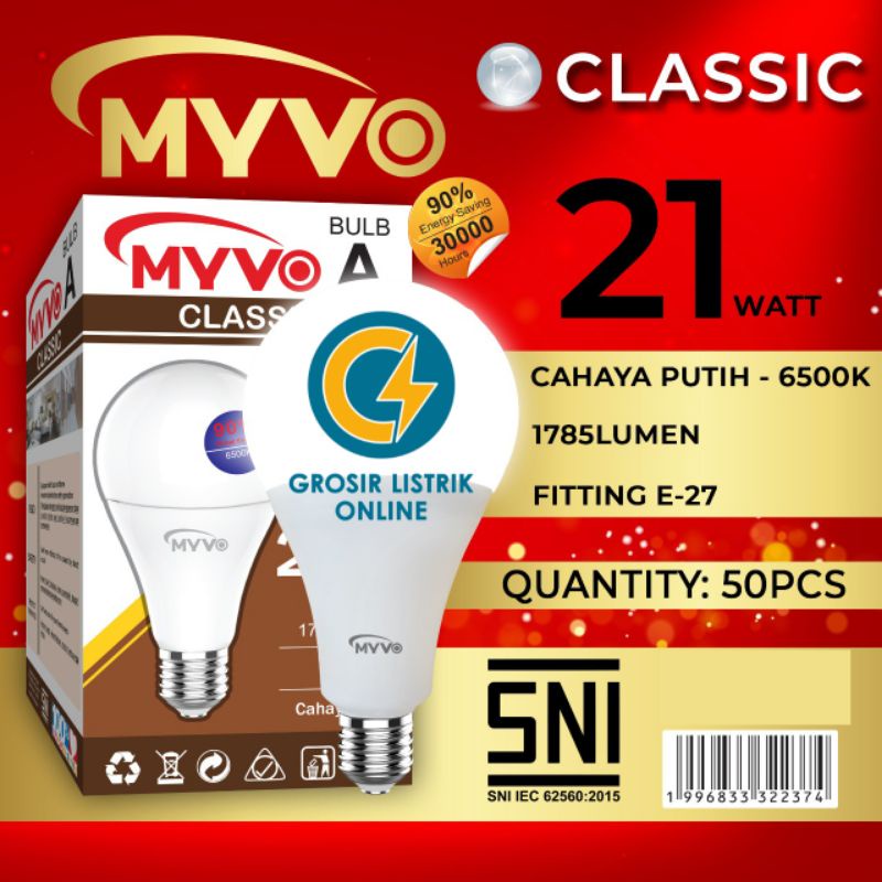 Jual Lampu Led Myvo Classic Watt W W W W W