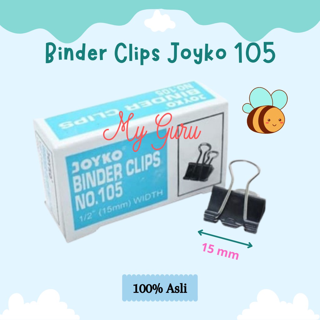 Jual Pak Kecil Binder Clip Klip Penjepit Kertas Joyko No