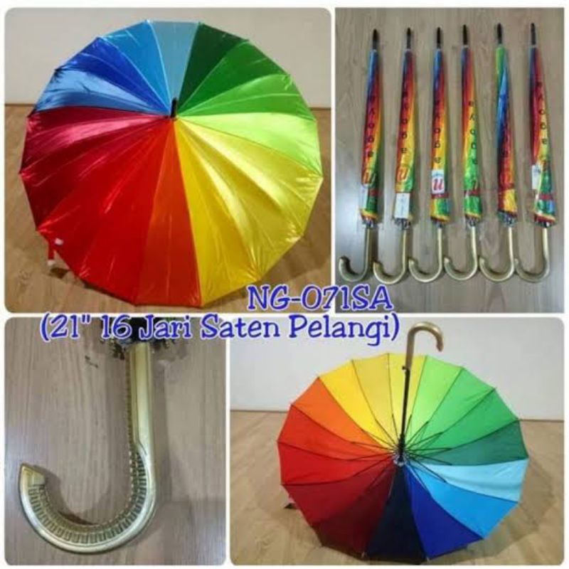 Jual PAYUNG PELANGI 16 JARI OSAKA BAHAN SATIN Shopee Indonesia