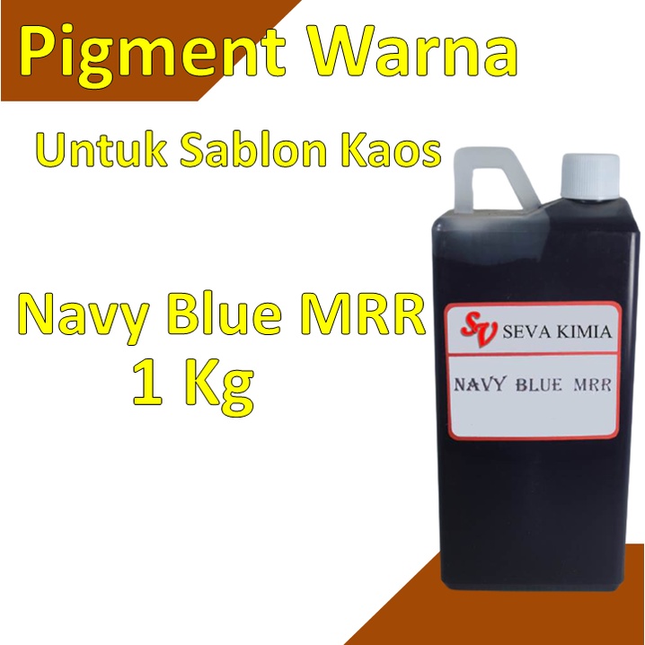 Jual Pigment Navy Blue MRR 1 Kg Pewarna Sablon Pigment Basis Air