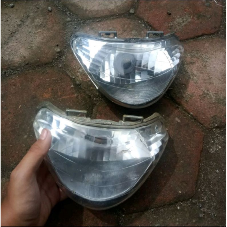 Jual Lampu Reflektor Headlamp Depan Suzuki Satria Hiu 2 Tak Agresif