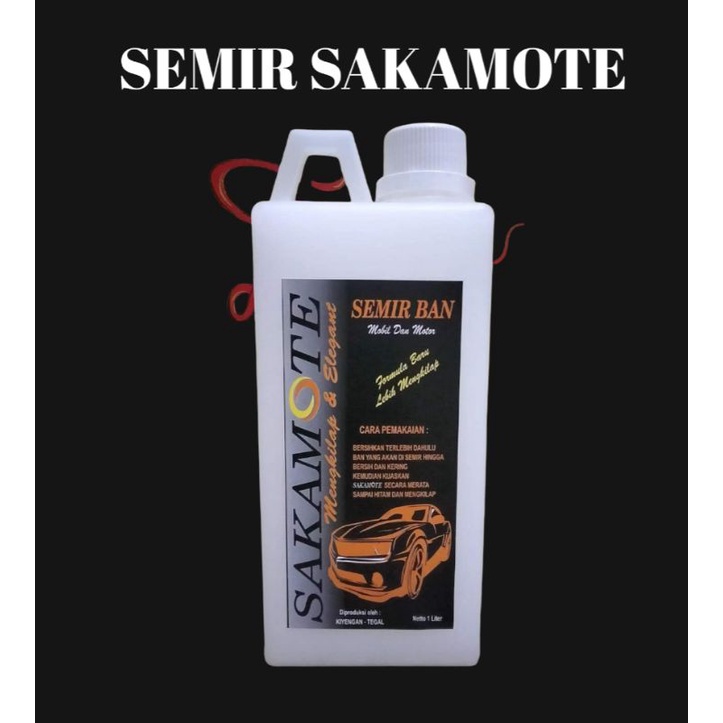 Jual Semir Ban Dan Pengkilap Body Sakamote Ml Dan Liter Shopee