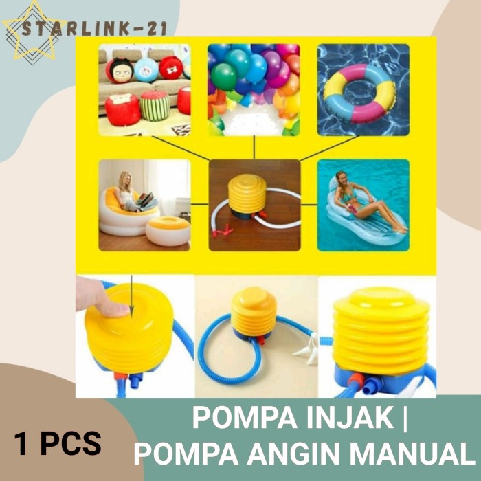 Jual Pompa Injak Pompa Angin Manual Pompa Balon Pelampung Shopee