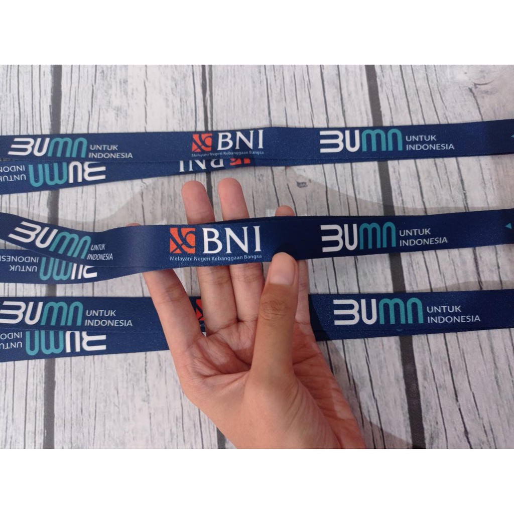 Jual Lanyard Bni Bumn Lanyard Bank Bni Bumn Full Desain Printing