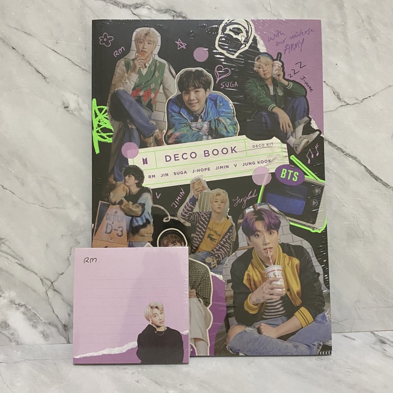 Jual BTS Deco Kit Book Sharing Memo Sealed Rm Jin Suga Jhope Jimin V