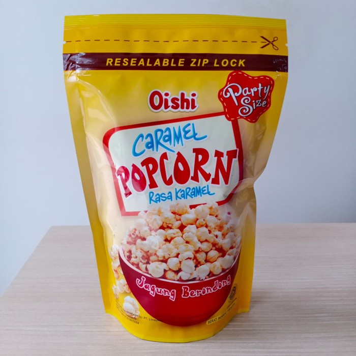 Jual Oishi Popcorn Caramel Coklat Mentega Camilan Snack Jagung Pop