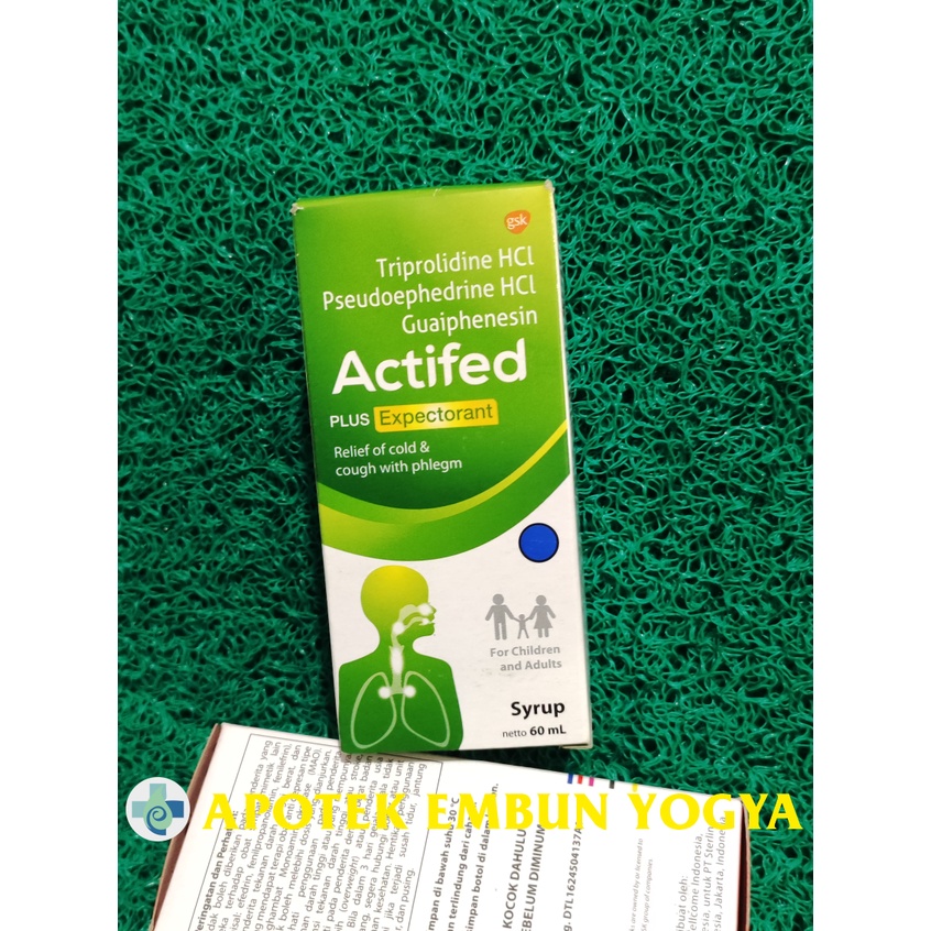 Jual Actifed Plus Expectorant Sirup Ml Hijau Obat Batuk Hitam