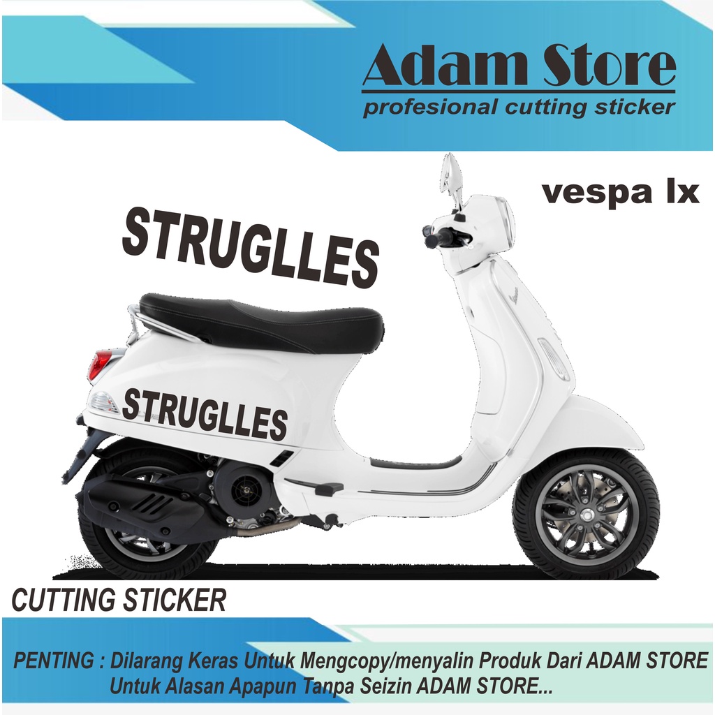 Jual Stiker Vespa Lx Stiker Cutting Stker Sticker Motor Vespa Lx Vespa