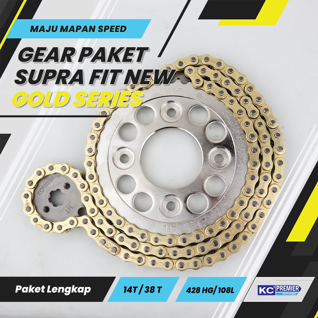 Jual Gear Set Supra Fit New Model Sss Merk Kc Premier Gold Series