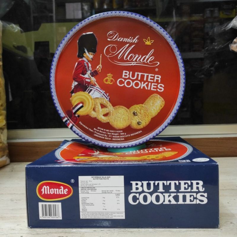 Jual Monde Butter Cookies 908 Gram Biskuit Monde Kaleng Besar