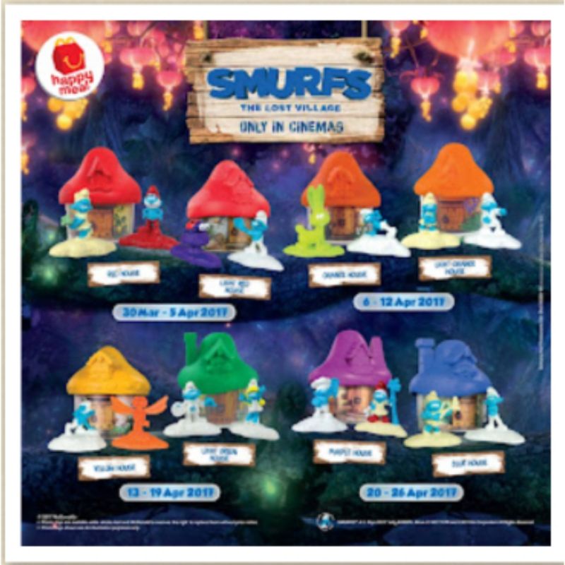 Jual Mainan Happy Meal McDonald S Smurf The Lost Village 1 Pcs