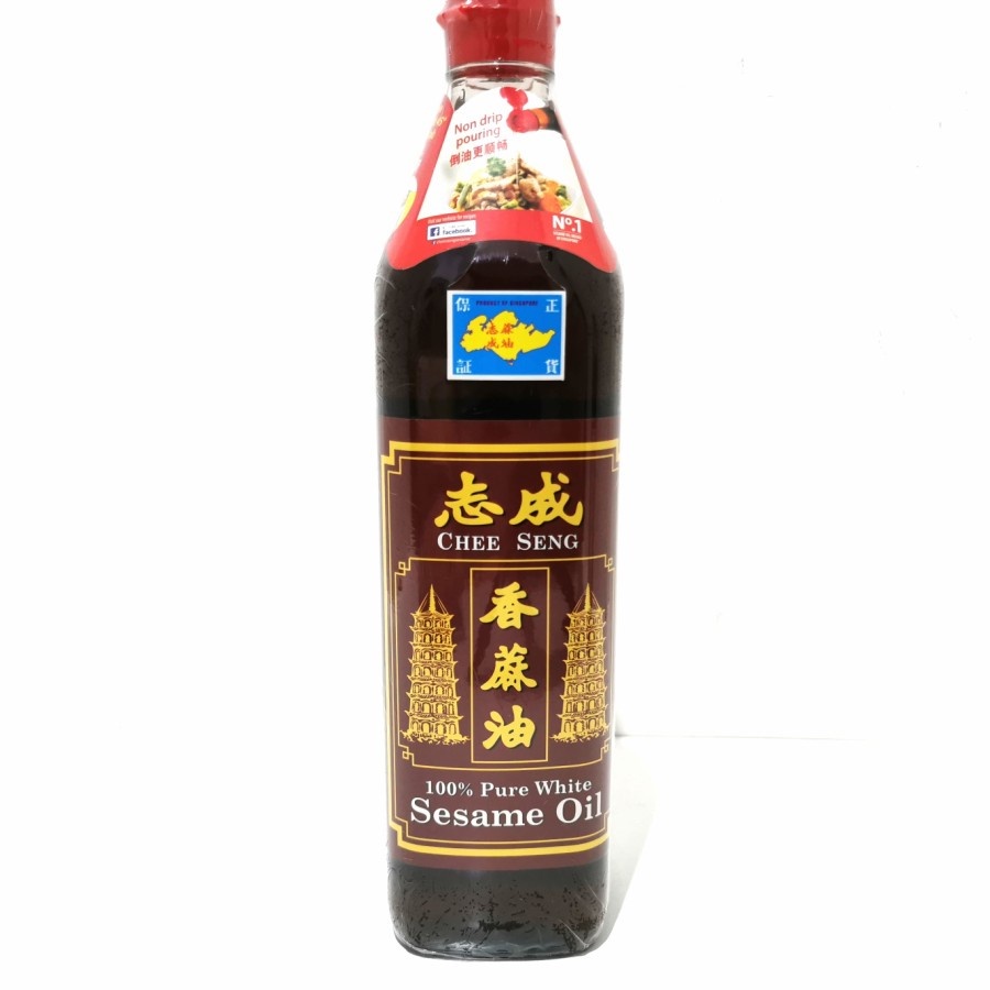 Jual Minyak Wijen Chee Seng Sesame Oil Pure White Pagoda Singapore