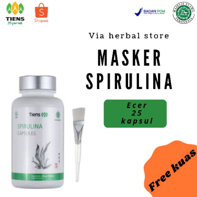 Jual Masker Spirulina Ori Ecer Kapsul Shopee Indonesia