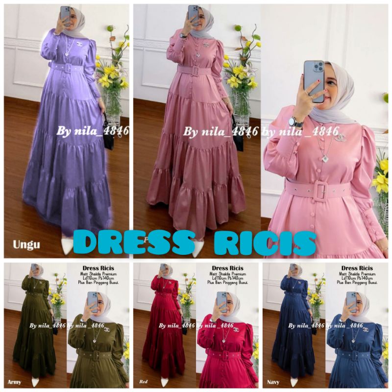 Jual Ricis Amora Maxi Dress Shakila LABEL ZONYA Shopee Indonesia