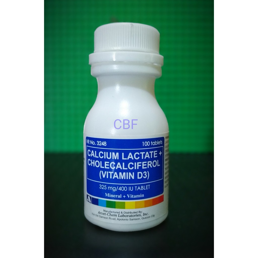 Jual CALCIUM LACTATE CHOLECALCIFEROL VITAMIN D3 Shopee Indonesia