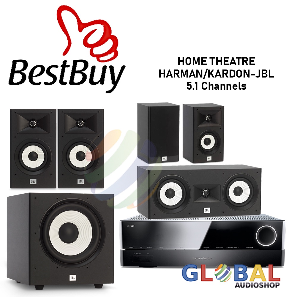 Jual Home Theatre 5 1 Harman Kardon Amplifier AVR151S Speaker JBL Stage