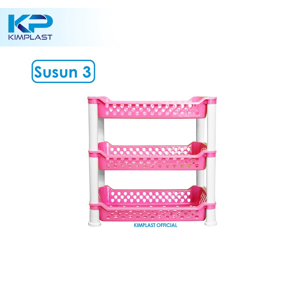 Jual KIMPLAST Rak Persegi Silvia Susun 3 Rak Susun Tingkat 3 Rak