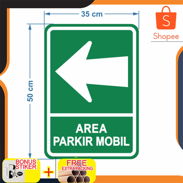 Jual Rambu Plang Petunjuk Area Parkir Cm X Cm Plat Alumunium Keren