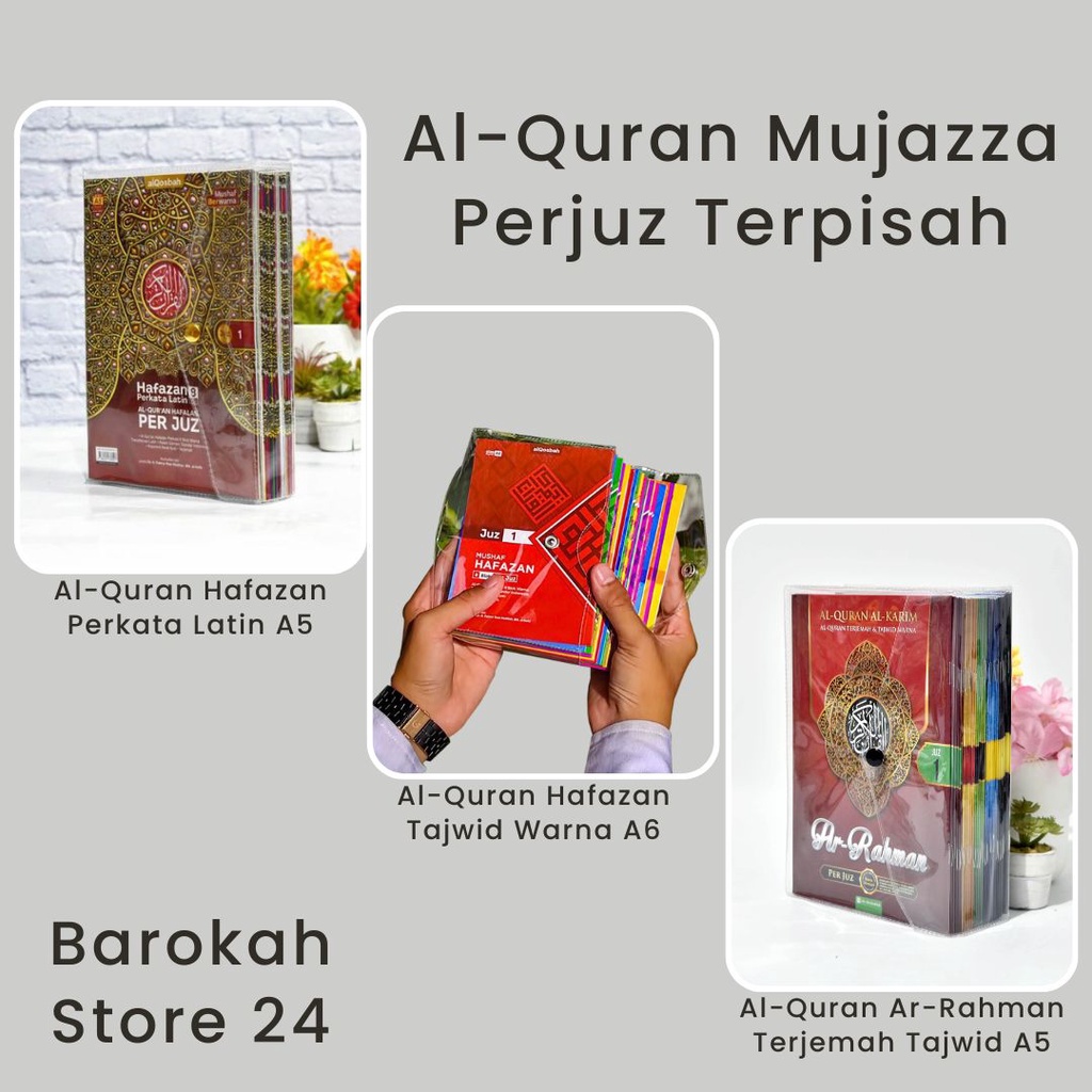 Jual Al Quran Per Juz Ukuran Sedang Alquran Mushaf Hafalan Hafazan