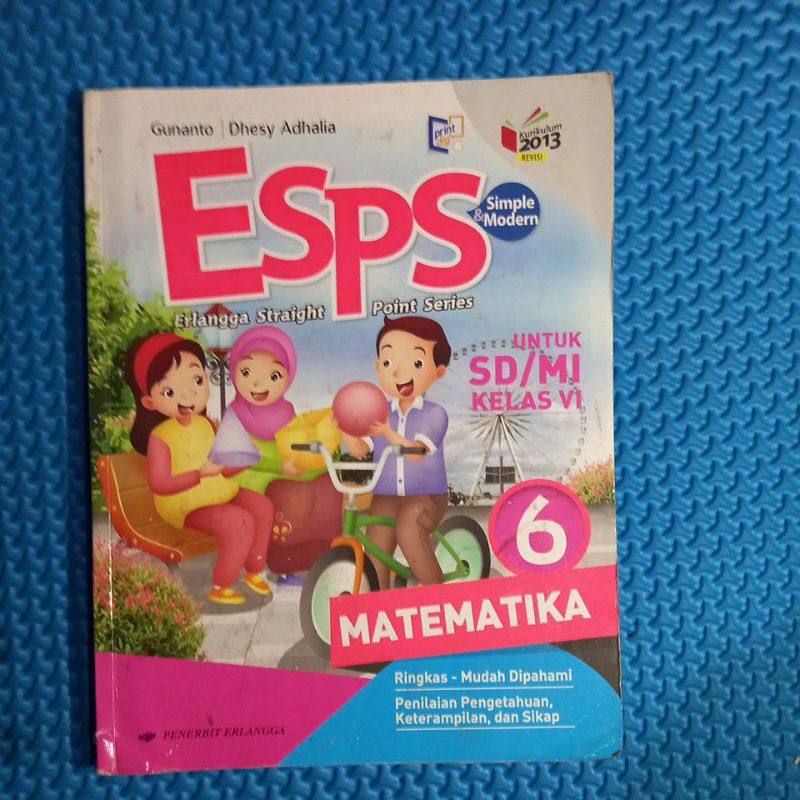 Jual BUKU ESPS MATEMATIKA KELAS 3 4 5 6 ORIGINAL BEKAS Shopee