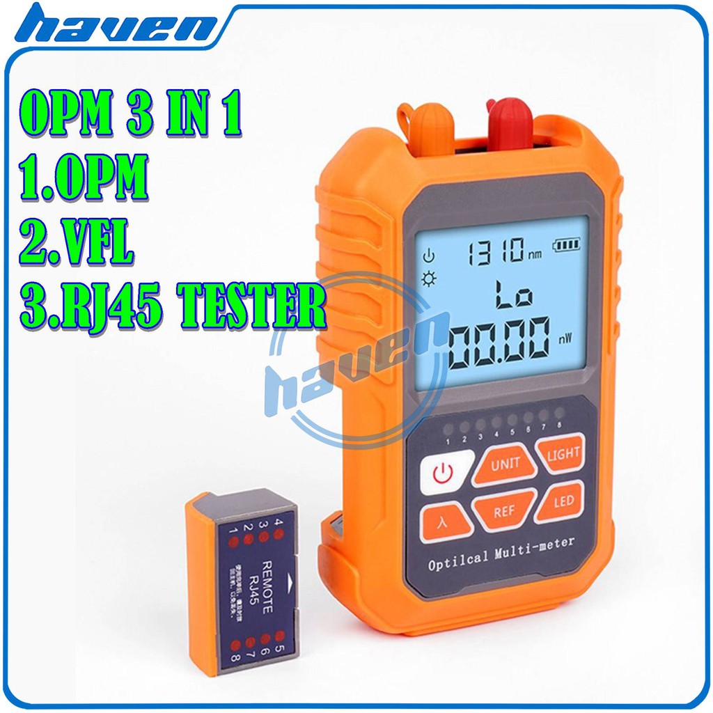 Jual OPM 3 In 1 OPM VFL Network Cable Test 3 In 1 Optical Power Meter