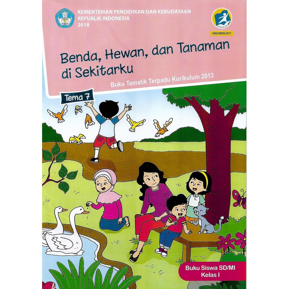 Jual Tematik SD MI Kelas 1 Tema 7 Benda Hewan Dan Tanaman Di