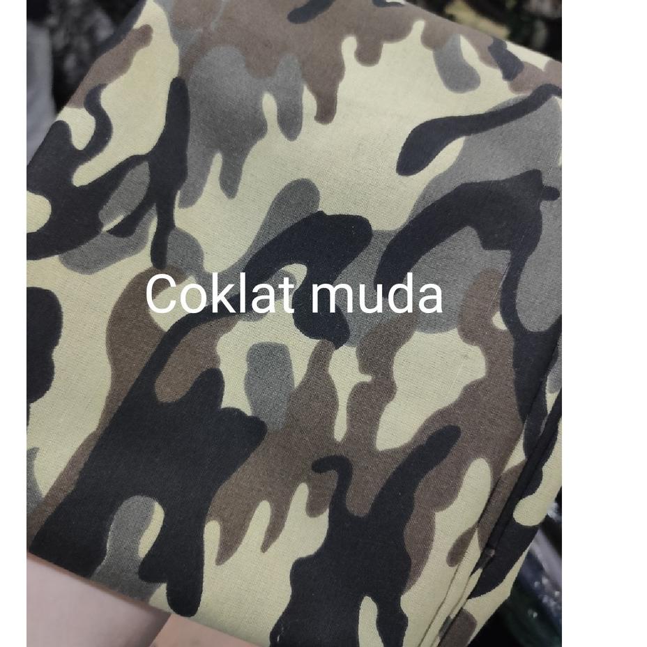 Jual Kode S L B Ori Bahan Kain Motif Loreng Abri Tentara Army